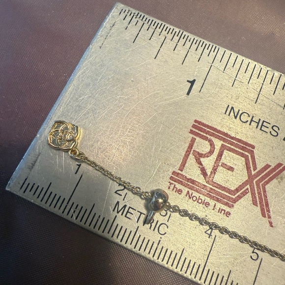 Rare Kendra Scott Aria Heart Magnesite 14K Gold White Pendant Necklace - Picture 9 of 9